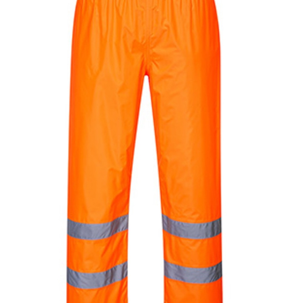 Portwest H441 Hi-Vis Orange Light Rain Trousers - Size XL